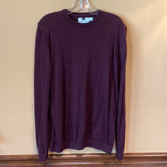 TOPMAN burgundy sweater - Picture 1 of 3
